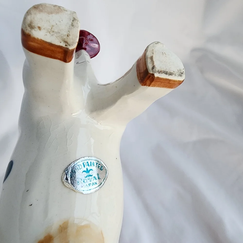 Royal Japan Vintage Cow Creamer or Planter Handpainted with spout